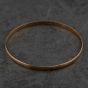 Second Hand 9ct Rose Gold Plain Simple Bangle 41211456
