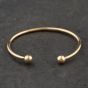 Second Hand 9ct Yellow Gold Plain Small Torque Bangle 41211457