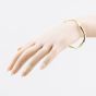 Second Hand 9ct Yellow Gold Wave Hinged Bangle 41211478