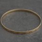 Second Hand 9ct Yellow Gold Engraved Simple Bangle 41211482