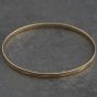 Second Hand 9ct Yellow Gold Engraved Simple Bangle 41211483