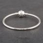 Second Hand Pandora Sterling Silver Moments Harry Potter Snitch 16cm Engraved Bangle 41221029