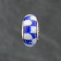 Second Hand Pandora Silver Blue & White Glass Bead Charm 41221173