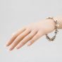 Second Hand Pandora Silver 22 Assorted Charms 8.5 Inch Snake Charm Bracelet 41221182
