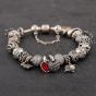 Second Hand Silver Pandora Assorted 8 Inch Charm Bracelet 41221192