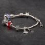 Second Hand Pandora Silver Moments Snake Chain 8 Inch Charm Bracelet 41221205