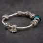 Second Hand Pandora Silver 10 Charm 8 Inch Charm Bracelet 41221226