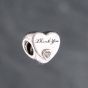 Second Hand Pandora Silver Thank You Bead Charm 41221273