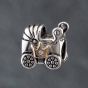 Second Hand Pandora Silver Cubic Zirconia Royal Baby 2013 Pram Charm 41221281