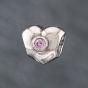 Second Hand Pandora Silver Pink Cubic Zirconia Heart Charm 41221284