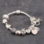 Second Hand Pandora Silver 8 Inch Charm Bracelet 41221349