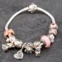 Second Hand Pandora Silver 11 Charms Included 8 Inch Charm Bracelet 41221356