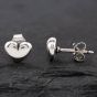Second Hand Pandora Silver Heart Stud Earrings 41221364