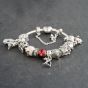 Second Hand Pandora Silver Multi Stone Pandora 16 Assorted Disney Medium Charm Bangle 41221388
