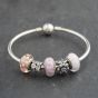 Second Hand Pandora Silver Multi Stone Pandora 5 Assorted Medium Charm Bangle 41221395