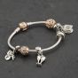 Second Hand Pandora Silver Pandora 7 Assorted Charms And 6.5 Inch Charm Bracelet 41221425