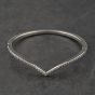 Second Hand Pandora Silver Wishbone Hinged Bangle 41221440