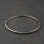 Second Hand Pandora Silver Cubic Zirconia Hinged Bangle 41221443