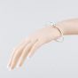 Second Hand Pandora Silver Cubic Zirconia Set Clasp Charm Bangle 41221448