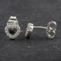 Second Hand Pandora Heart Stud Earrings 290528CZ