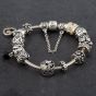 Second Hand Pandora Sterling Silver Assorted Charm Bracelet 4122187