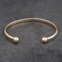 Second Hand 9ct Yellow Gold Plain Torque Bangle 41240009