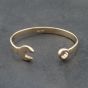 Second Hand 9ct Yellow Gold Spanner Torque Bangle 41240010