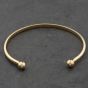 Second Hand 9ct Yellow Gold Plain Small Torque Bangle 41240011