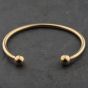 Second Hand 9ct Yellow Gold Plain Large Torque Bangle 41240012