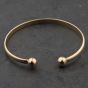 Second Hand 9ct Yellow Gold Plain Medium Torque Bangle 41240013
