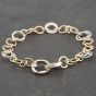 Second Hand Tiffany & Co. Silver Two Colour 8 Inch Chain Bracelet 41251221