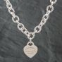 Second Hand Silver Tiffany 16 Inch Curb Necklace 41251238