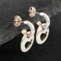 Second Hand Silver Tiffany & Co. Cutout Heart Dropper Earrings 41251268