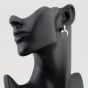 Second Hand Silver Tiffany & Co. Cutout Heart Dropper Earrings 41251268