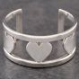 Second Hand Tiffany & Co. Silver Wide Heart Small Cuff Bangle 41251315