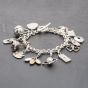 Second Hand Silver Hot Diamonds Charm Bracelet 41251369