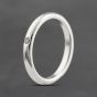 Second Hand Silver 0.02ct Brilliant Cut Diamond Tiffany Band Ring 41251557