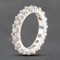 Second Hand Silver Cubic Zirconia Full Eternity Ring 41251567