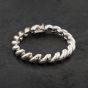 Second Hand Vintage Silver 7.5 Inch Macaroni Link Chain Bracelet 41251605