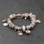 Second Hand Pandora Silver Multi Stone Full Assorted Charms & 7.5 Inch Charm Bracelet 41251638