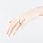 Second Hand Sterling Silver Sapphire & White Topaz Shoulder Set Dress Ring 41251669