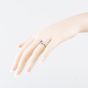 Second Hand Sterling Silver Rubellite & White Topaz Shoulder Set Dress Ring 41251675