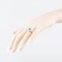 Second Hand Sterling Silver Blue & White Cubic Zirconia Cluster Ring 41251682