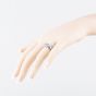 Second Hand Sterling Silver Blue Cubic Zirconia Band Ring 41251687