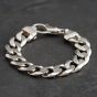 Second Hand Silver Heavy 8.5 Inch Curb Chain Bracelet 41251712