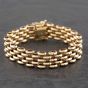 Second Hand 9ct Yellow Gold Flat Link Chain Bracelet 41281015