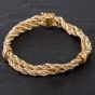 Second Hand 18ct Yellow Gold Rope Bracelet 4128114