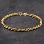 Second Hand Yellow Gold 7.5 Inch Rope Chain Bracelet 41281200