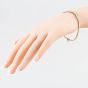 Second Hand 9ct Three Colour Gold Graduated 7.5 Inch Bar Bracelet 41281272
