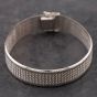 Second Hand 9ct White Gold 7.5 Inch Mesh Chain Bracelet 41281297